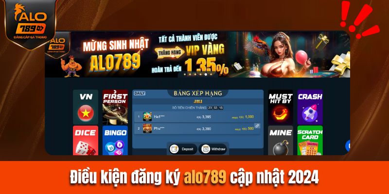 Các yêu cầu cần thiết để đăng ký Alo789